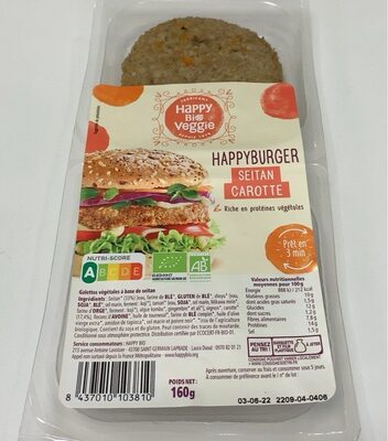 HappyBurger Seitan Carotte