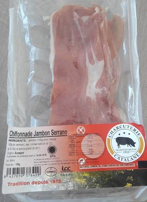 Chiffonnade de jambon Serrano