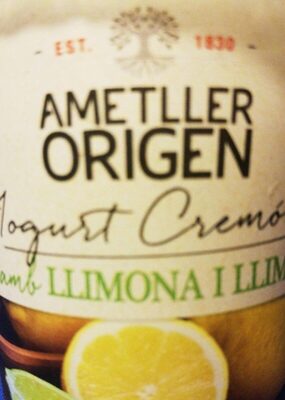 Iogurt cremós amb llimona i llima