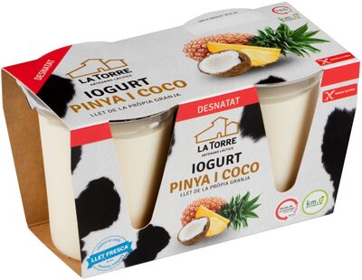 Yogur Piña Coco desnatado La Torre