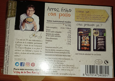 Arroz frito con pollo
