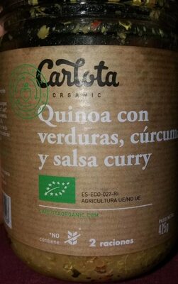 Quinoa con verduras, cúrcuma y salsa curry