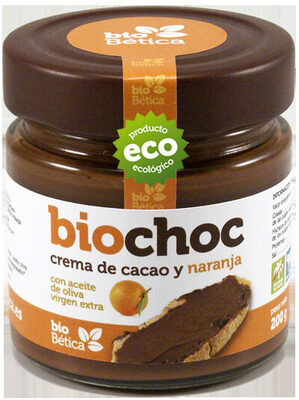 Biochoc, crema de cacao y naranja