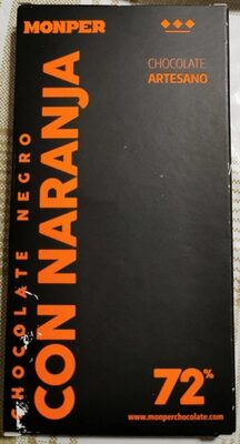 Chocolate negro con naranja