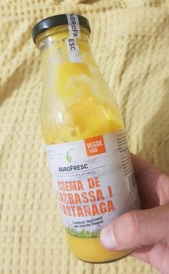 Crema de calabaza y zanahoria