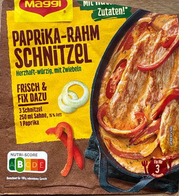 Paprika-Rahm Schnitzel