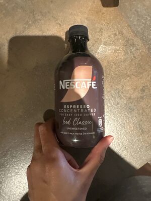 Nescafe Espresso Concentrated unsweetened ice Coffee
