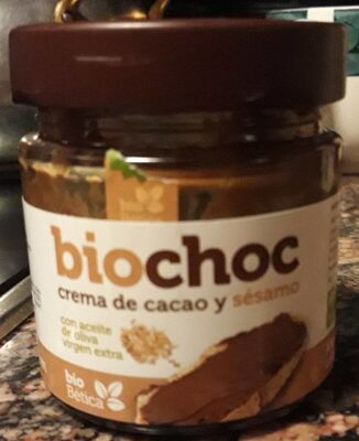 Crema de cacao y sésamo, Biochoc
