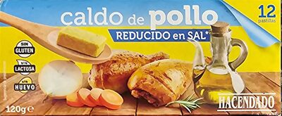 Caldo de pollo reducido en sal