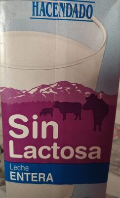 Leche entera sin lactosa