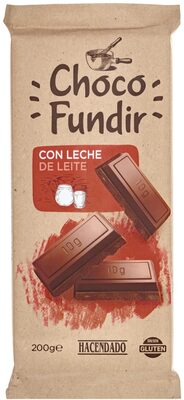 Choco fundir con leche