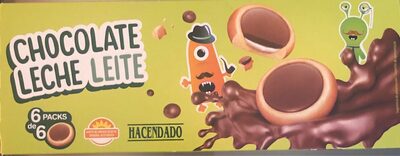 Galleta Rellena De Crema Y Recubierta De Chocolate Con Leche