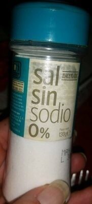 Sal 0% sin sodio
