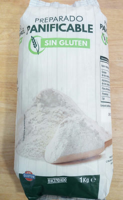 Preparado panificable sin gluten