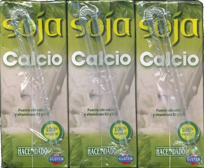 Bebida de soja calcio