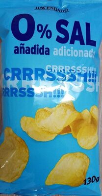 Papas 0% sal añadida