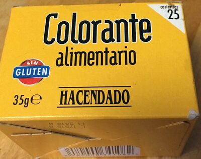 Colorante alimentario