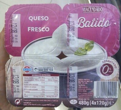 Queso fresco batido 0%