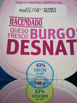 Queso fresco Burgos desnatado 0%