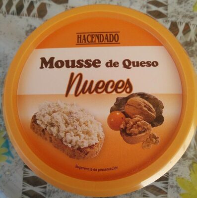 Mousse de queso nueces