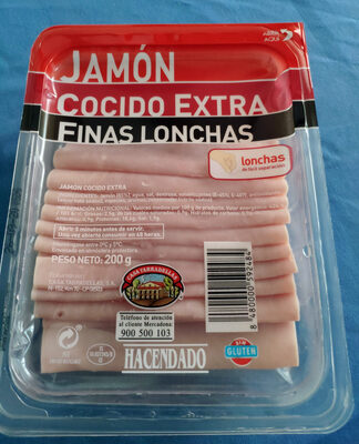 Jamón cocido extra finas lonchas