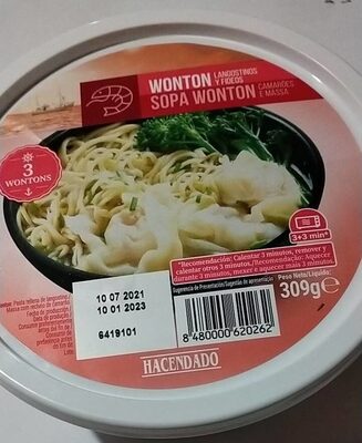 Sopa wonton
