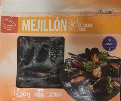 Mejillón de Chile entero cocido en su jugo