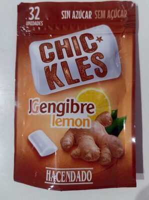 Chicles jengibre y limón