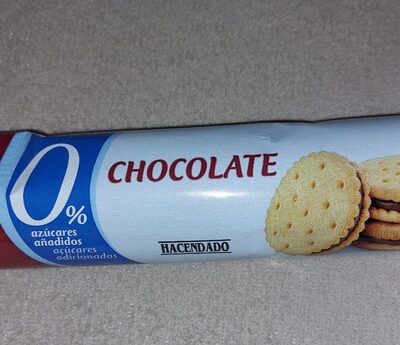 Galleta rellena de crema de chocolate 0%