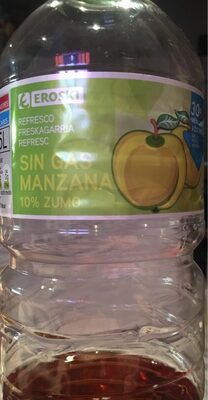 Refresco sin gas manzana
