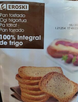 Pan tostado integral