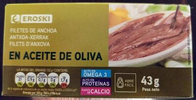 Filetes de anchoa en aceite de oliva
