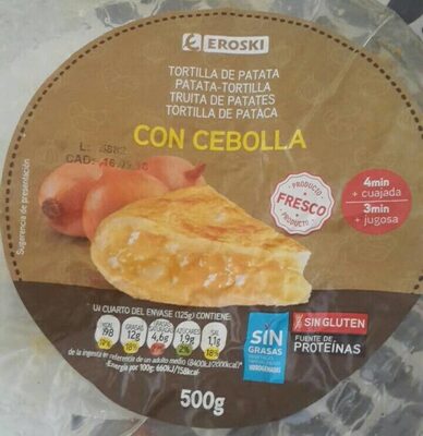 Tortilla de patata con cebolla
