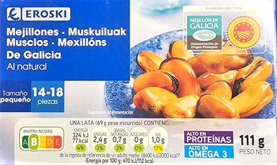 Mejillones al natural