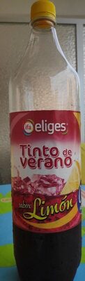 Tinto de verano sabor limón