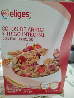 COPOS DE ARROZ Y TRIGO INTEGRAL CON FRUTOS ROJOS