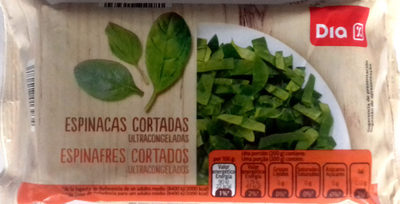 Espinacas cortadas ultracongeladas