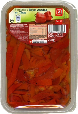 Pimientos Rojos Asados en Tiras
