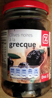 Olives noires à la grecque