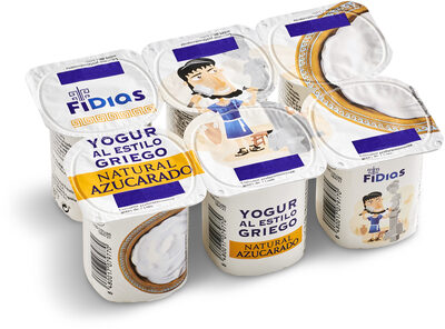 Yogur griego natural azucarado