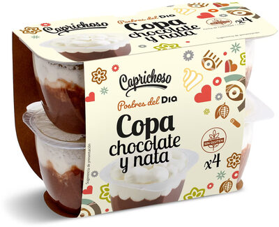 Copa de chocolate y nata