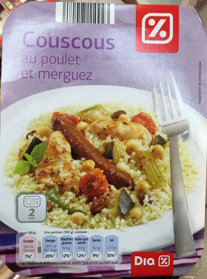 Couscous au poulet et merguez
