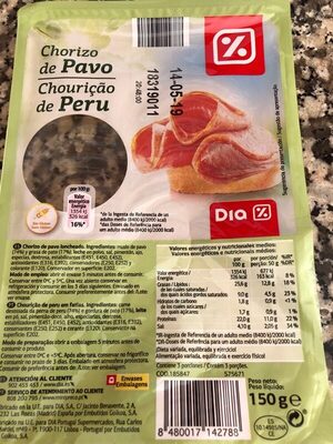 Chorizo de pavo