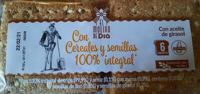 Pan integral multicereales para sandwich