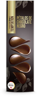 Pétalos de chocolate negro