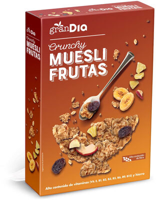Cereales muesli con frutas