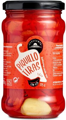 Pimientos del Piquillo en tiras con ajo