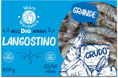 Langostino crudo grande 32/48 piezas