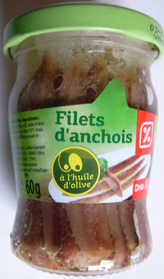 Filets d'anchois à l'huile d'olive