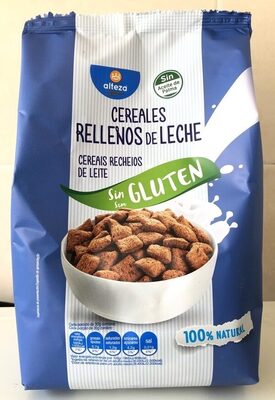 Cereales rellenos de leche